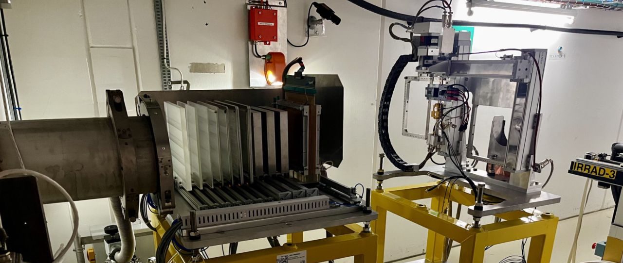 Testing of electronic equipment for use in space at CERN’s HEARTS facility